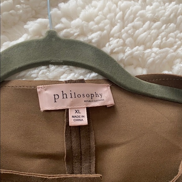 Philosophy “faux” suede like spring coat - Picture 3 of 4